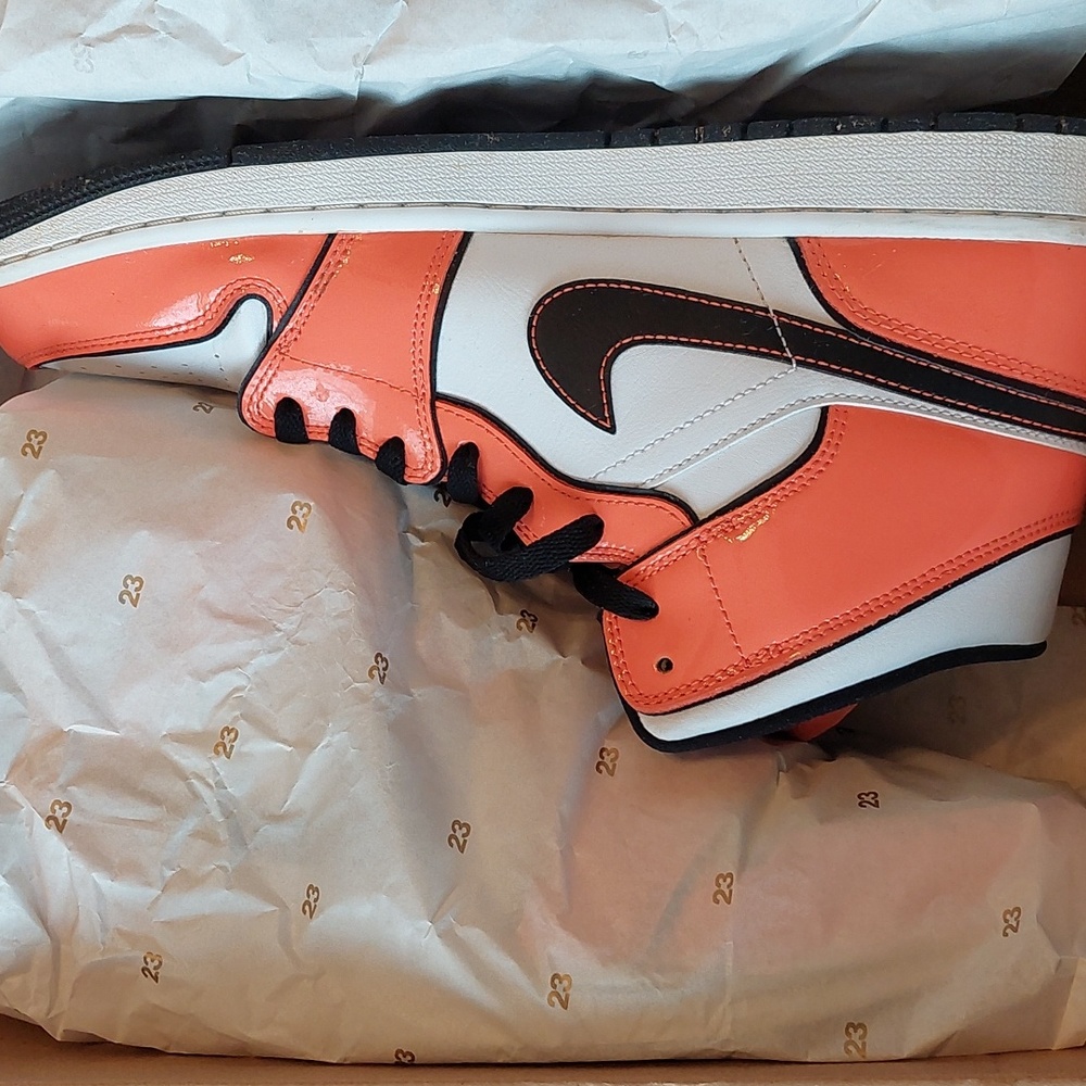 Nike Jordan 1 Mid Se Turf Orange/Black Men's 11 - Picture 12 of 12